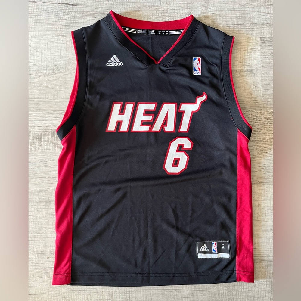Youth Adidas Miami Heat LeBron James #6 Jersey